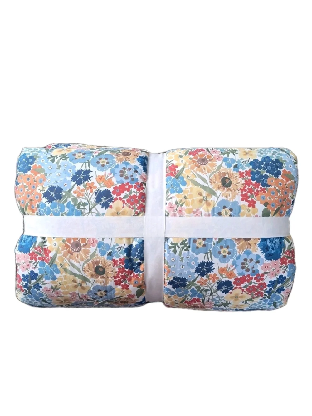 Pottery Barn Willow Floral Reversible Percale Comforter Full/Queen NEW